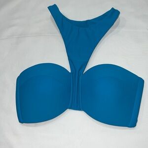 MIKOH Padded Bandeau High Neck Bikini Top Size Small